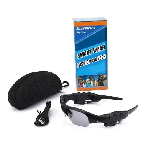 Lentes de Sol Inteligentes con Bluetooth y Audífonos Integrados + Estuche